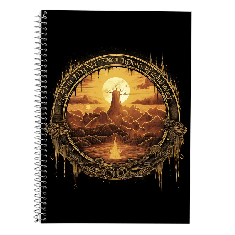 دفتر لغت 50 برگ مدوپد طرح ارباب حلقه ها The Lord of the Rings کد DF3048
