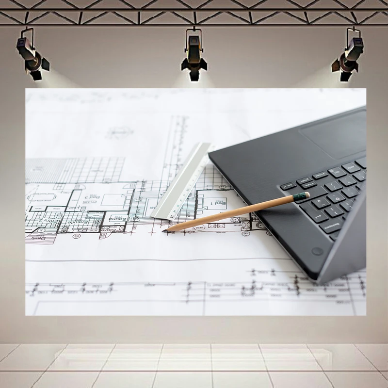  پوستر طرح مخمل معماری و مهندسی مدل ساختمان (4) کد AR302669