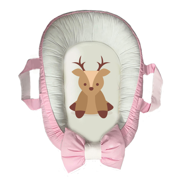 سرویس خواب سه تکه نوزاد مدل گارد محافظ دار طرح گوزن کد 084