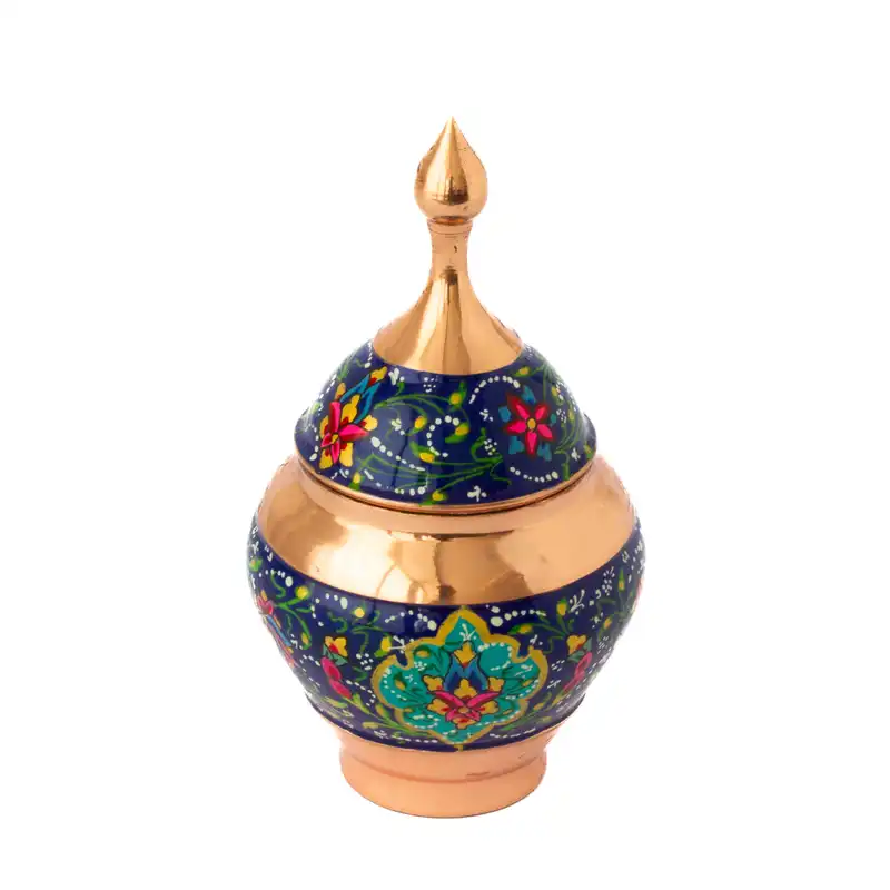 قندان مسی طرح سیبی مس و پرداز مدل JPS10