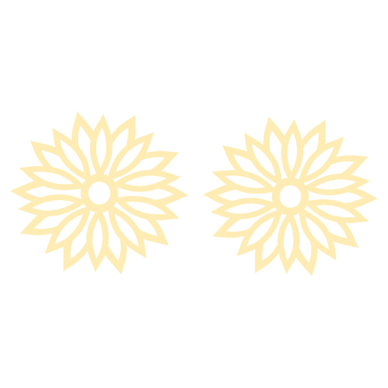 گوشواره طلا 18 عیار زنانه کرابو طرح گل مدل Kr5146