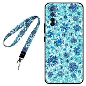 Megafone Snow Flake 0014 Cover for For Realme 7 Mobile Neckband