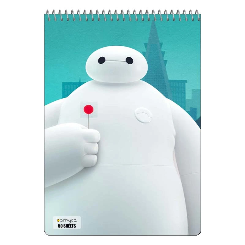 دفتر نقاشی 50 برگ کارنیکا طرح قهرمان بزرگ ۶ Big Hero 6 کد 32326