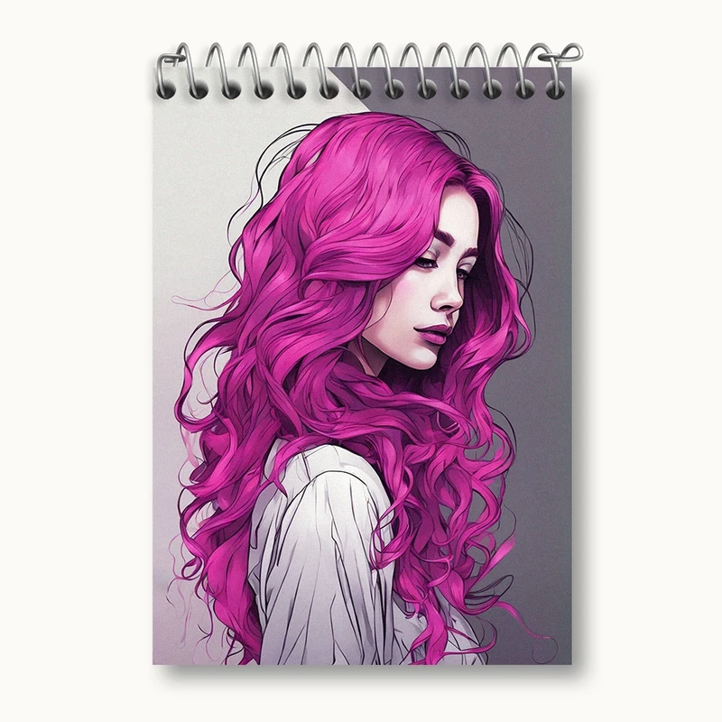 دفتر یادداشت 50 برگ خندالو مدل دخترانه کد N1246