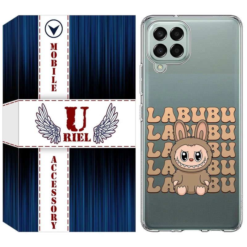 کاور یوریل مدل Clear کد 134 طرح لبوبو Labubu مناسب برای گوشی موبایل سامسونگ Galaxy M33