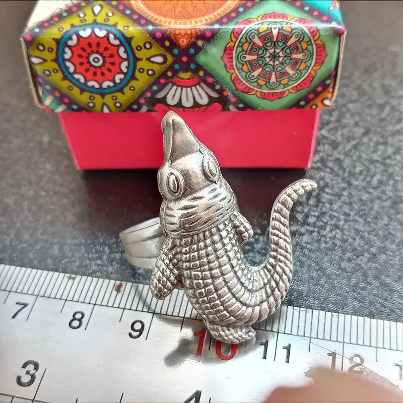 انگشتر مدل تمساح کد ALIG123