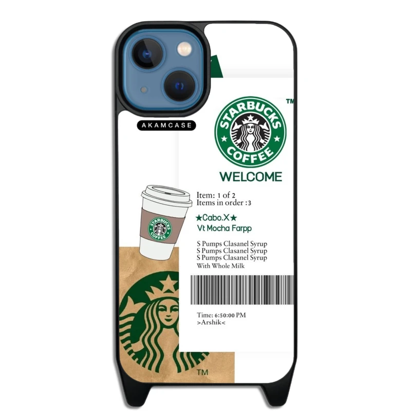 کاور آکام مدل AMCWLA14-STARBUCKS5 مناسب برای گوشی موبایل اپل iPhone 14