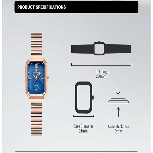 ساعت مچی عقربه‌ای کوارتز زنانه نیوی فورس مدل NF5050RGBE