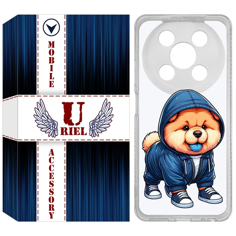 کاور یوریل مدل Clear کد 65 طرح سگ آبی مناسب برای گوشی موبایل وکال V2 / V2 Lite