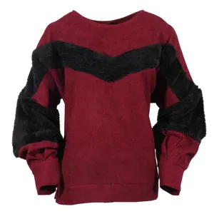 بلوز آستین بلند زنانه مدل وسط تدی