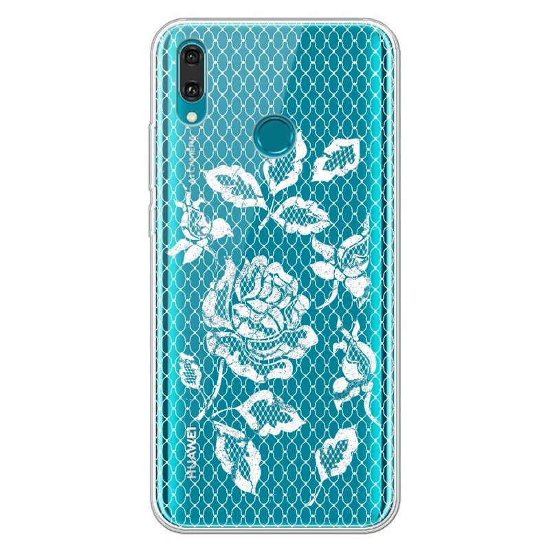 کاور مگافون طرح گل مدل C43-W مناسب برای گوشی موبایل هوآوی Y9 2019