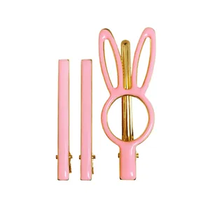 گیره مو دخترانه طرح خرگوشی بسته 3 عددی