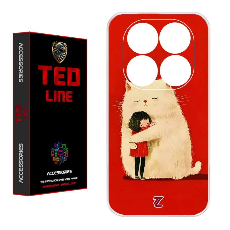 کاور تدلاین طرح گربه کد 1170 مناسب برای گوشی موبایل شیائومی Redmi Note 14 Pro Plus 5G