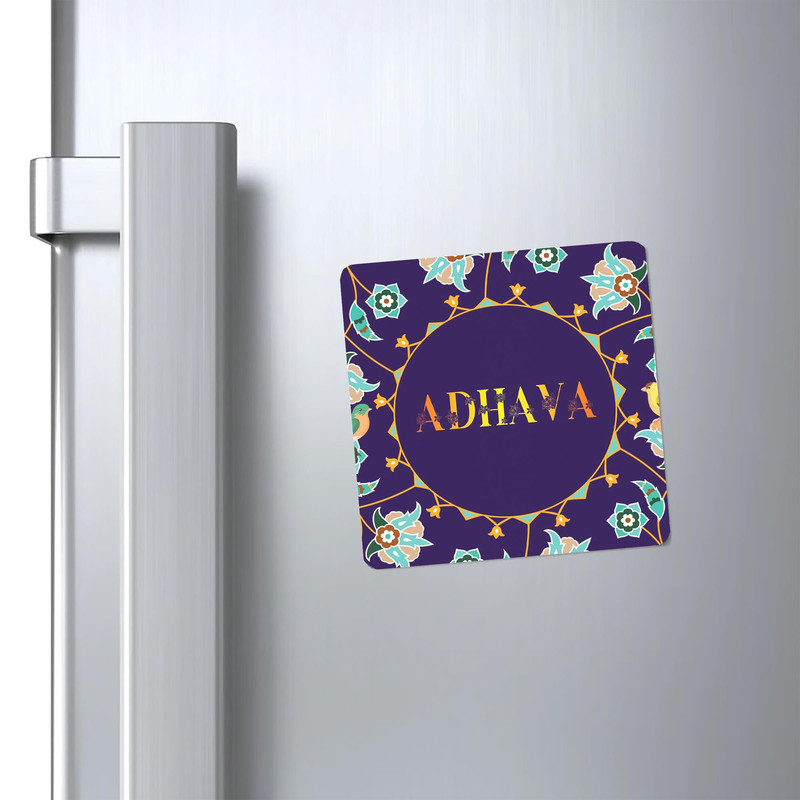 مگنت کاکتی طرح اسم آدهاوا adhava مدل گل و بلبل کد mg10803