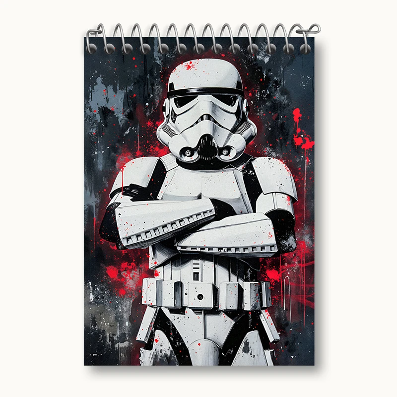 دفتر یادداشت 50 برگ خندالو طرح جنگ ستارگان (Star Wars)  کد N3559