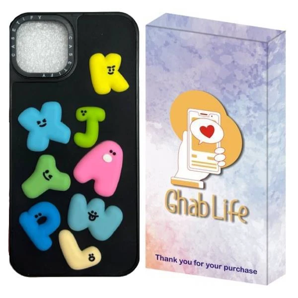 کاور قاب لایف مدل حروف انگلیسی مناسب برای گوشی موبایل اپل iPhone 12