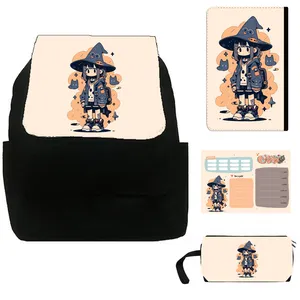 بسته لوازم تحریر مدل دختر نارنجی  کد 38 بسته ی 4 عددی