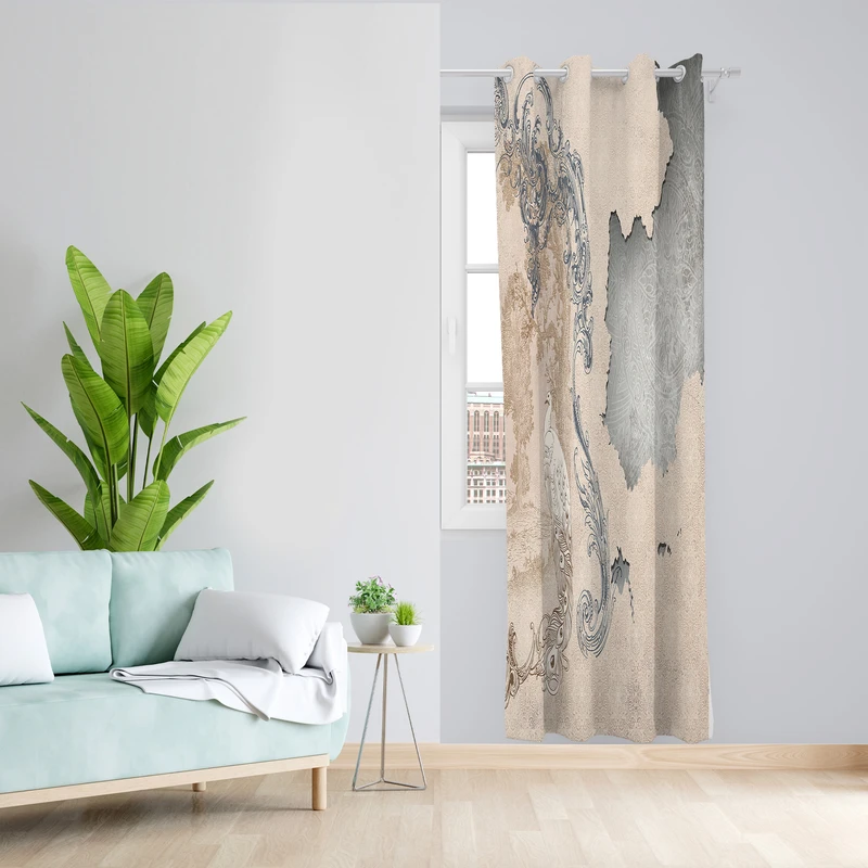 پرده مدل مخمل پانچی کد 2720 z سایز 140x200 سانتی متر