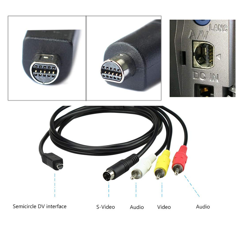 کابل 3 جک RCA به AV مدل HC طول 1.4 متر
