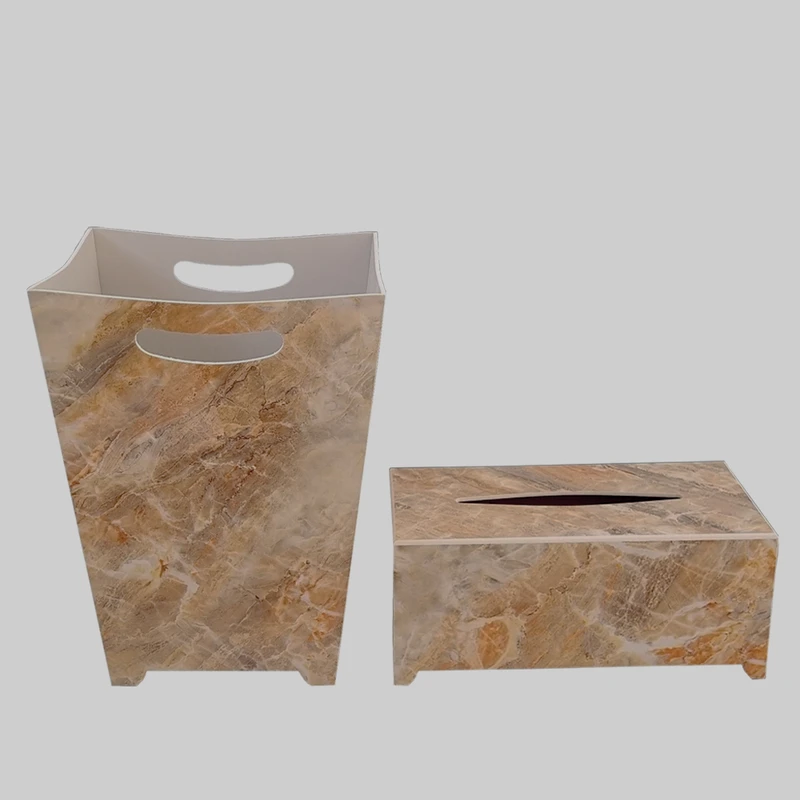 ست سطل و جعبه دستمال کاغذی مدل j166
