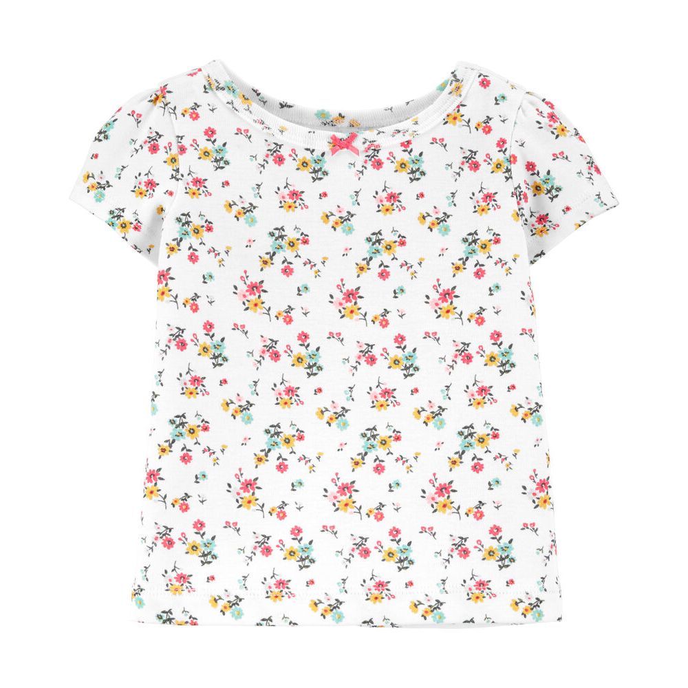 ست تی شرت و سرهمی نوزادی کارترز طرح Flowers کد M588 -  - 4