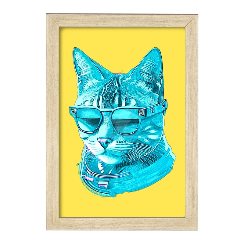 تابلو خندالو مدل گربه (Cat) کد F1699