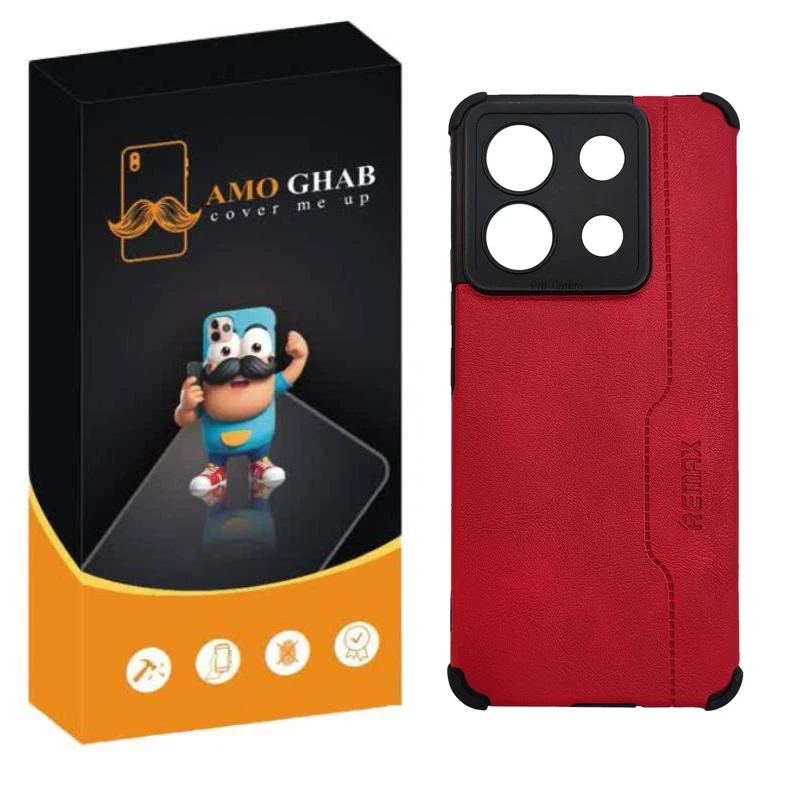 کاور عمو قاب مدل چرم RM مناسب برای گوشی موبایل شیائومی Redmi Note 13 Pro 5G / Poco X6