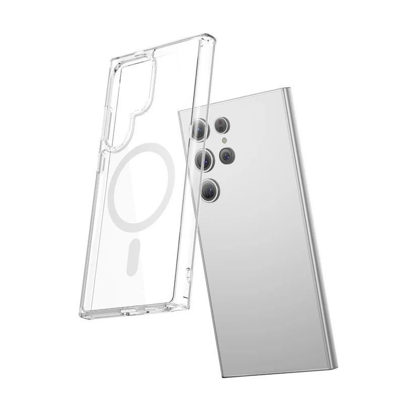 کاور گرین لاین مدل magsafe crystal clear مناسب برای گوشی موبایل سامسونگ Galaxy S24 Ultra