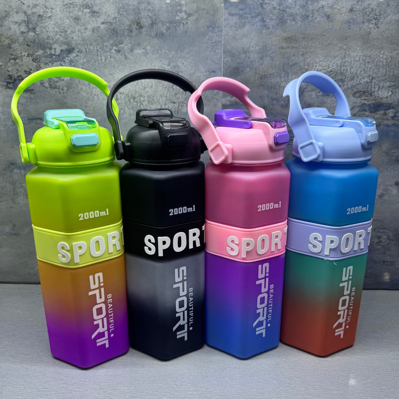 قمقمه مدل سه قلو SPORT گنجایش 2000 میلی لیتر بسته 3 عددی  