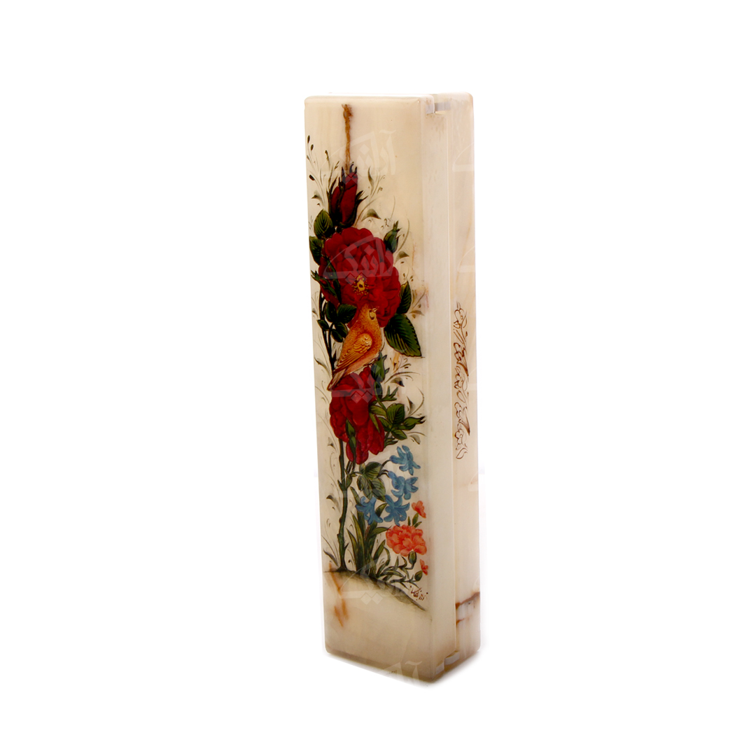 ‎جعبه مضراب‏ آرانیک ‎‎نقاشی روی سنگ‎ ‎‎‎‎رنگارنگ‎ ‎‎طرح‎ ‎گل و مرغ‎‎ ‎‎‎‎‎مدل 1121500009