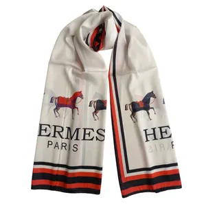 شال زنانه هرمس مدل ابریشم مجلسی مهمانی حاشیه راه راه کد 1