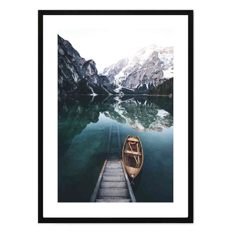 تابلو مدل Boat in lake کد 2489011062