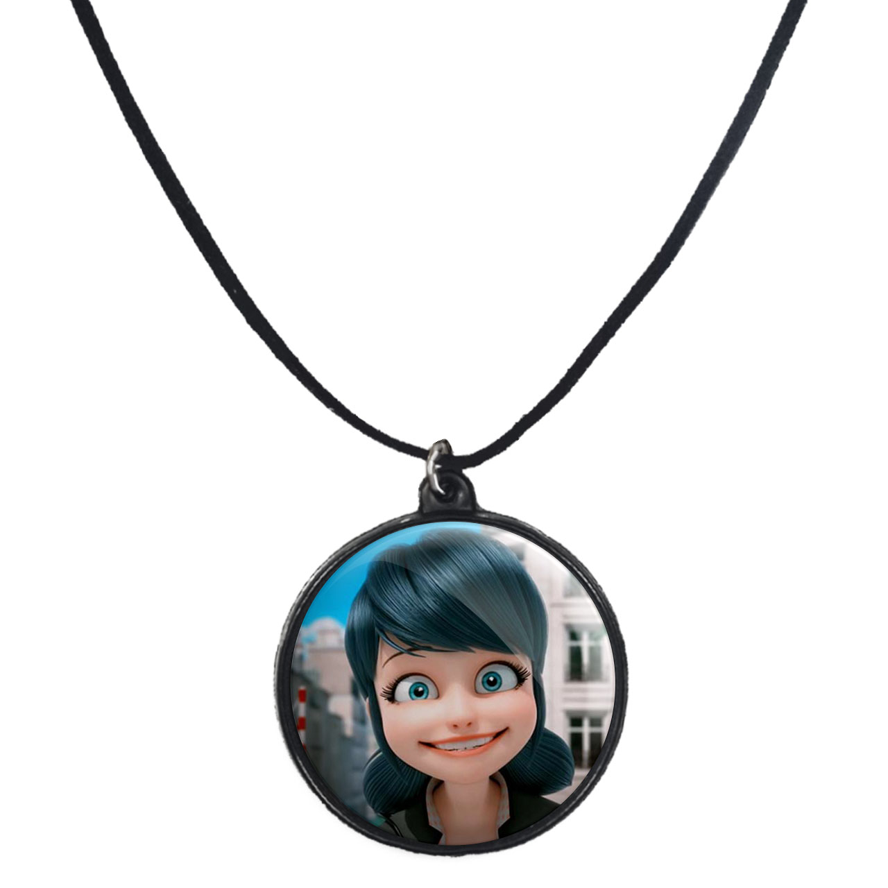 گردنبند پرمانه طرح کفشدوزکی کد pmb.2002 مدل دو طرفه