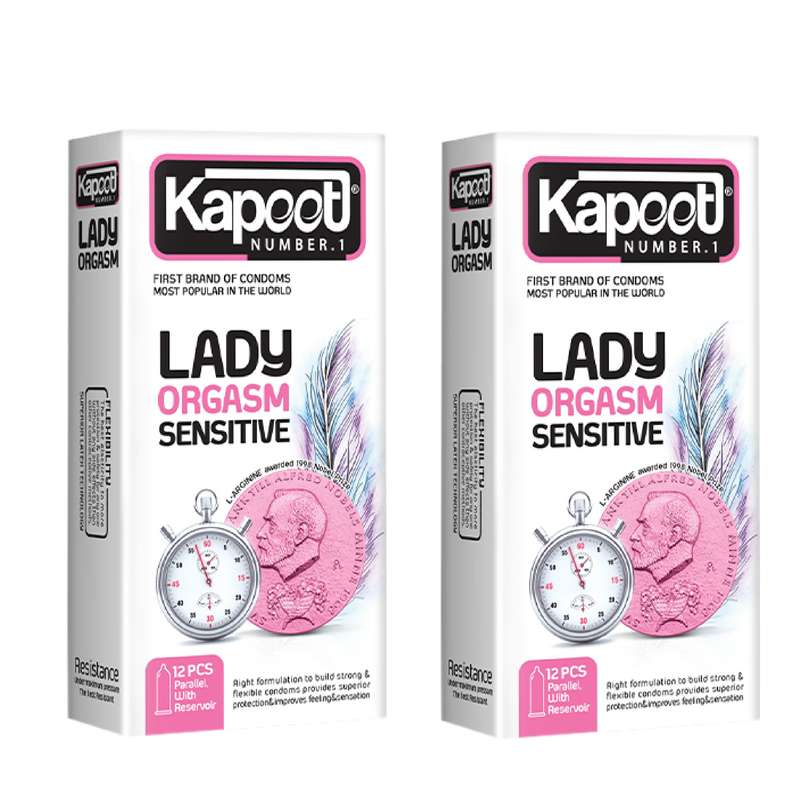 کاندوم تاخیری کاپوت مدل Lady Orgasm مجموعه 2 عددی