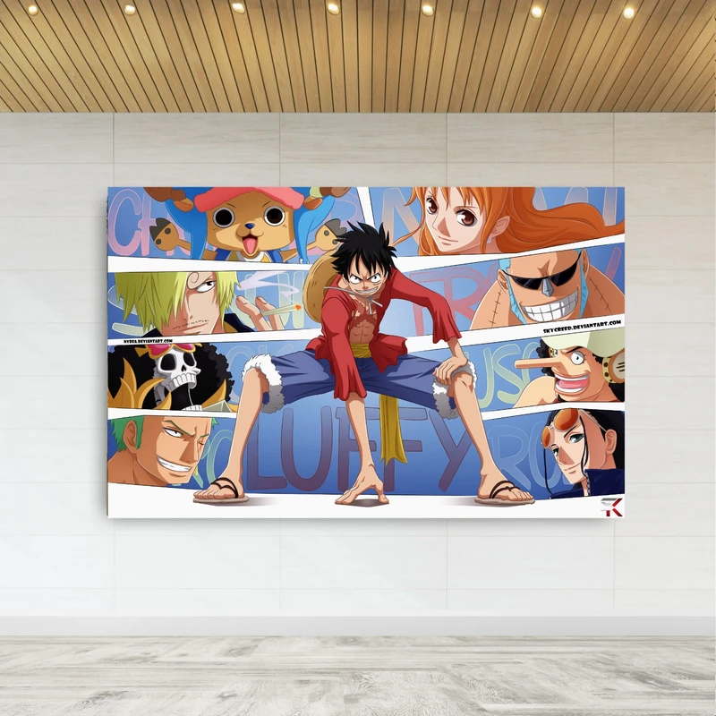 تابلو بوم طرح انیمه وان پیس - One Piece مدل SDB532