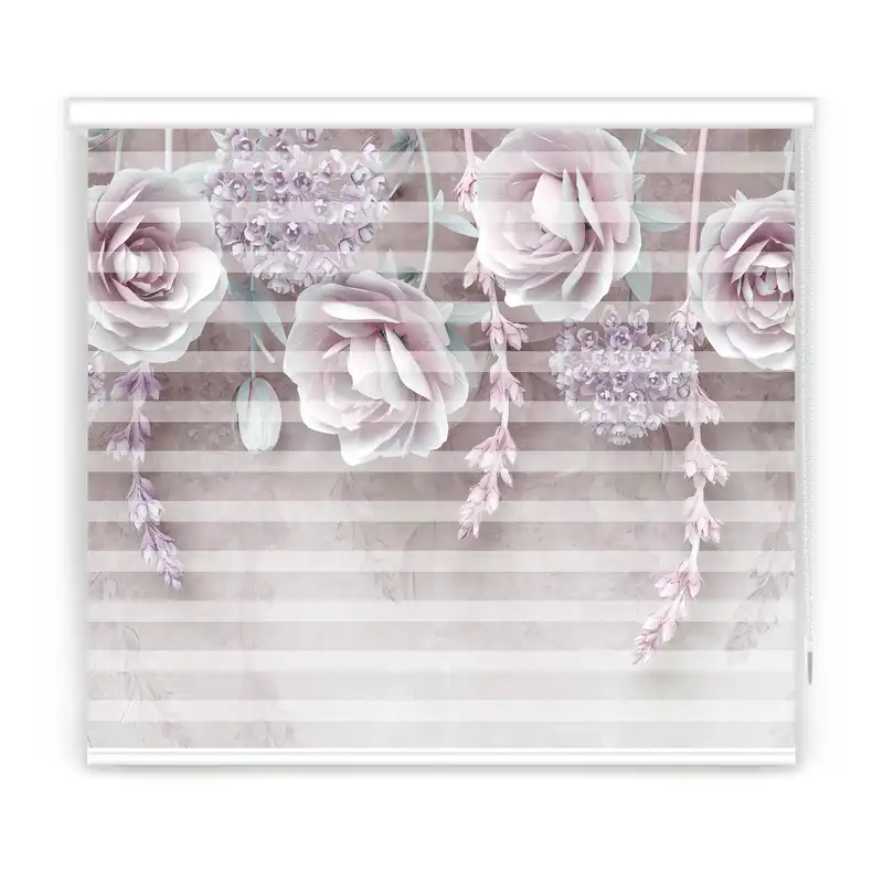 پرده زبرا مدل F-7329 سایز 180x180 سانتی متر