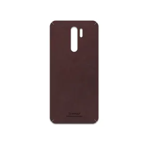 MAHOOT Matte-Dark-Brown-Leather Cover Sticker for Xiaomi Redmi 9