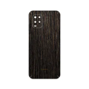 MAHOOT Dark-Gold-Stripes-Wood Cover Sticker for Xiaomi Mi 10 Lite 5G