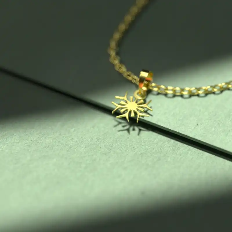 گردنبند طلا 18 عیار زنانه مدوپد مدل برف کد A3-1-1111