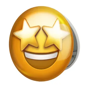 آینه جیبی خندالو طرح ایموجی مدل تاشو کد 24690 