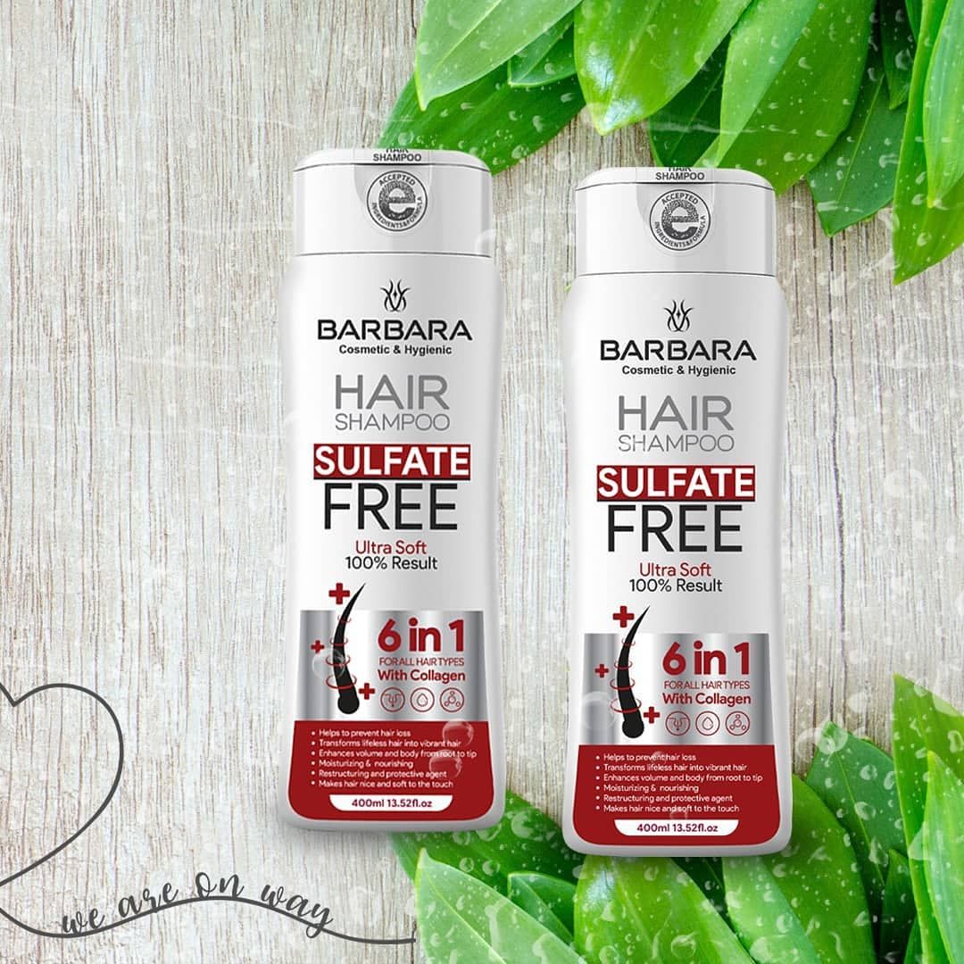 شامپو مو بدون سولفات باربارا مدل Ultra Soft و Pro Protection حجم 400 میلی لیتر مجموعه 2 عددی -  - 8