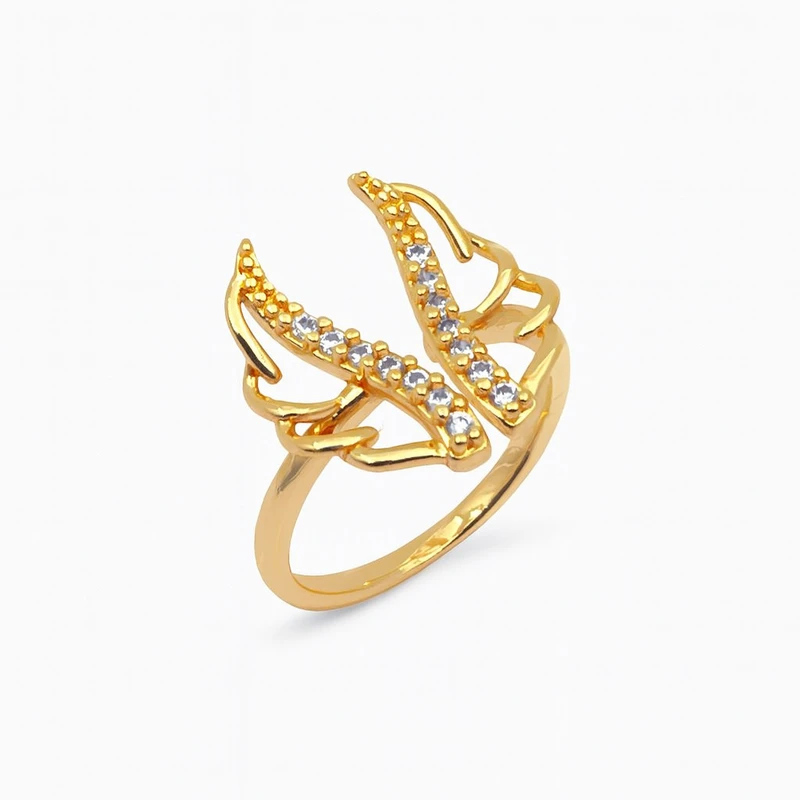 انگشتر زنانه طرح پروانه کد 4223 cm 