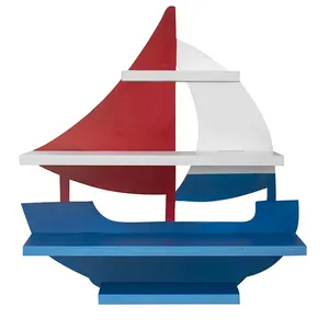 شلف دیواری اتاق کودک مدل قایق کد 1