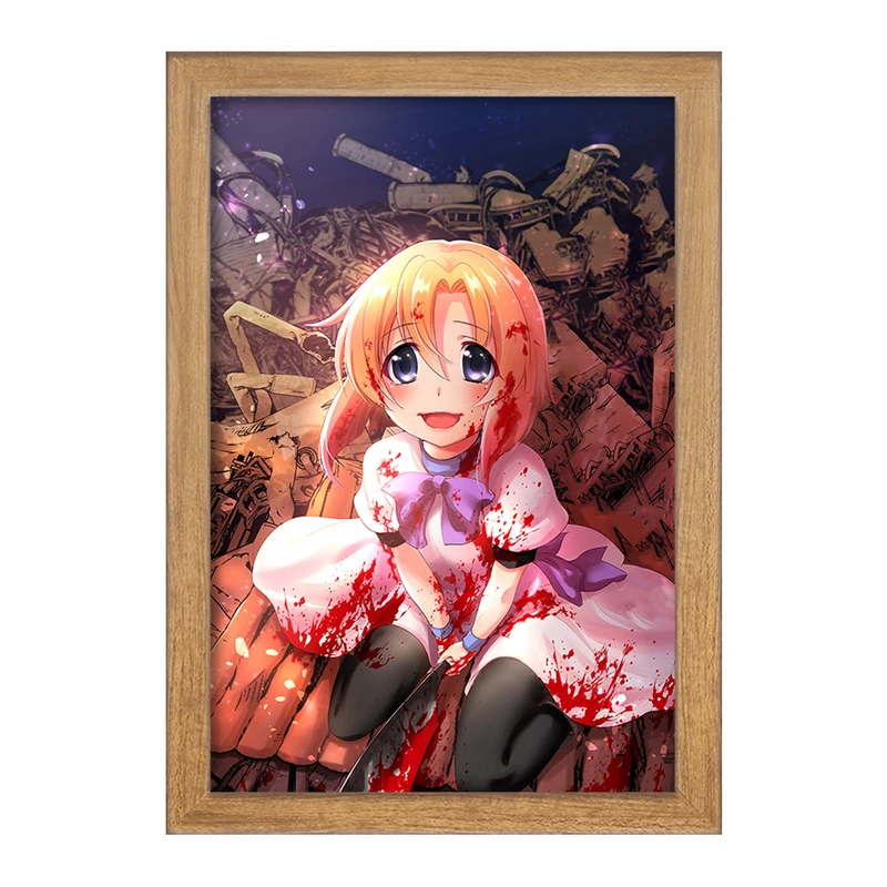 تابلو خندالو مدل رنا انیمه هیگوراشی وقتی اشک می ریزد  کد 18132