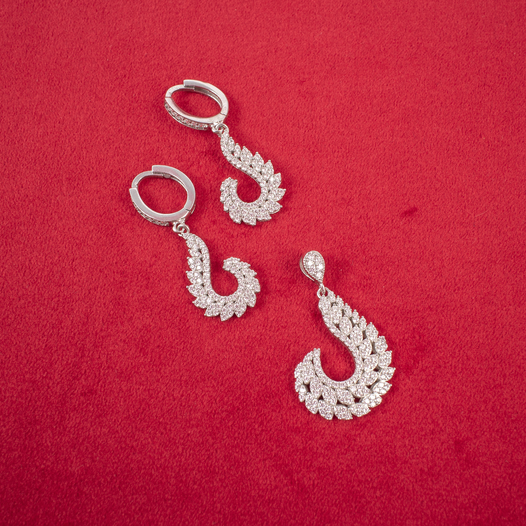 نیم ست نقره زنانه مدل AMT-N173