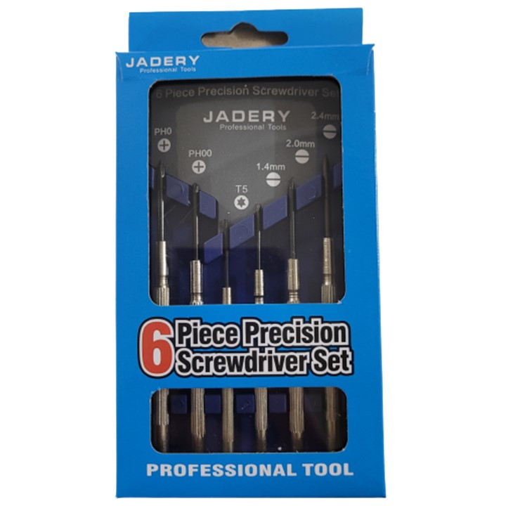 پیچگوشتی ساعتی جادری مدل Professional مجموعه 6 عددی پیچگوشتی ساعتی جادری مدل Professional مجموعه 6 عددی