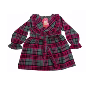 پیراهن دخترانه مدل چهارخانه