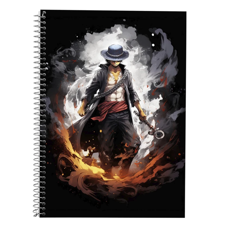 دفتر زبان 50 برگ مدوپد مدل سه خط طرح وان پیس One Piece کد DF11780