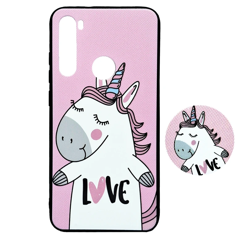 کاور مدل تک شاخ لاو مناسب برای گوشی موبایل شیائومی Redmi Note8 به همراه پاپ سوکت