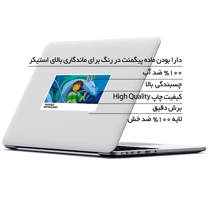 استیکر لپ تاپ ماسا دیزاین طرح میازاکی مدل STK1271